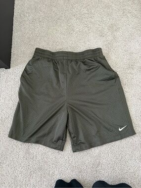 Nike Boys Mesh Athletic Shorts with White Swoosh